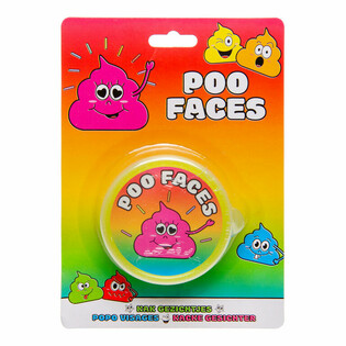 Smiley Poo Faces Slim Putty p&aring; Kort (12 stk.)