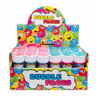 SMILEY S&AElig;BEBOBLER, 25ML I DISPLAY (24 stk.)