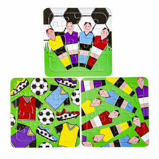 MIX FODBOLD PUSLESPIL - 14 x 14 cm (50 stk)