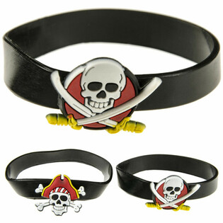 SILIKONE PIRAT ARMB&Aring;ND MIX (48 stk.)