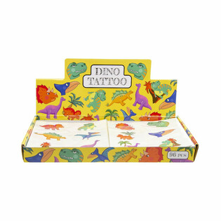 Dinosaur Sjove Tatoveringer Display (96 Stk.)