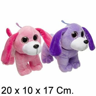 S&oslash;de Plyshunde - 20 cm - Mixfarver (6 stk.)