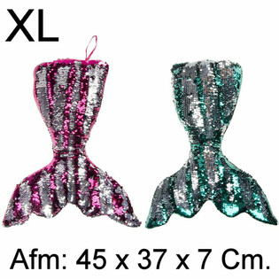 XL Plys Havfruehale Pude - 45 cm - Mix farver (4 stk.)