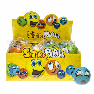 SMILEY STRESSBOLDE I DISPLAY (24 stk.)