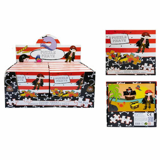 Piratpuslespil 48 Brikker - Komplet Display (12 stk)