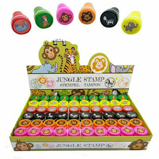 Jungle dyr stempler i display (60 stk)