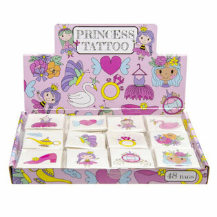 Prinsesse Fun Tatoveringer - 48 Pakker Display