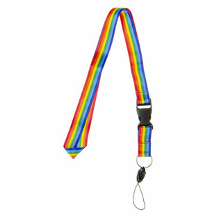 Regnbue Lanyard / Keycord - 50 stk.