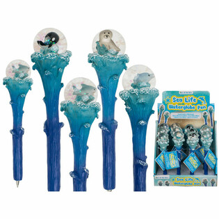 Sea Life Havdyr Kuglepenne med Glimmer (Display med 12)
