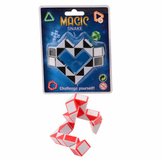 MAGIC SNAKE - 3D PUSLESLANGE PÅ KORT (24 stk.)