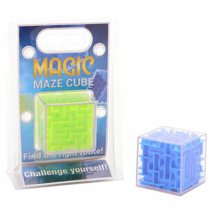 XXL Magic Maze Cube - Labyrintterning p&aring; Blister (6 stk.)