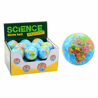 SCIENCE EXPLORER - Skumbold Verdensglobus &Oslash;6 cm (18 stk. i display)