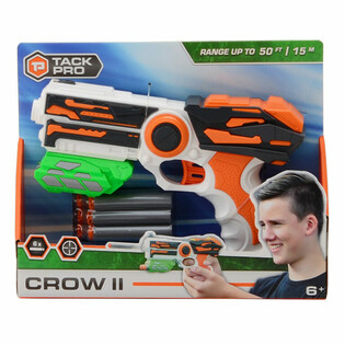 TACK PRO CROW II Pistol med 6 Soft Darts - 23 cm