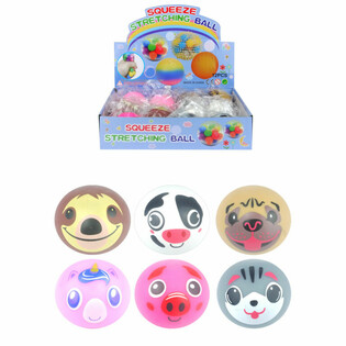 MIX DYR SQUEEZE / KLEMMEBOLDE I DISPLAY (12 stk.)