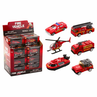 DIE CAST - MIX BRANDBILER - SKALA 1:64 - I DISPLAY (24 stk.)
