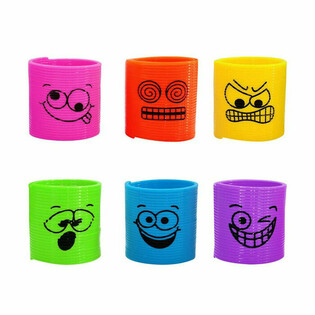 MINI FUNNY FACES SPIRALER &Oslash;3,5 CM (6 stk.)