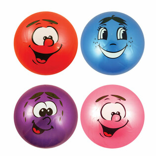Glad Smiley Ansigt Bold &Oslash; 25 cm (12 stk)