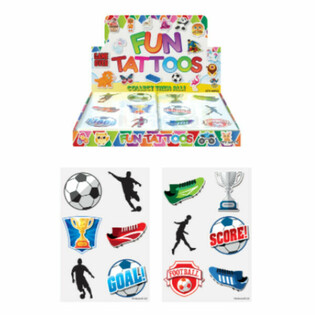 Fun Tatoveringer - Model: Fodbold i Display (96 stk.)
