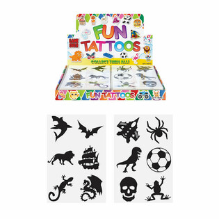 Fun Tattoos - Drenge Display (96 stk.)