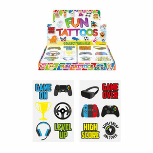 Gamer Fun Tatoveringer Displaybox (96 ark)