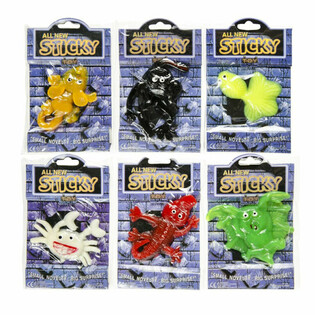 KLISTRENDE DYR - STORE KLISTREDE UHYGGELIGE FIGURER I DISPLAY (60 stk)