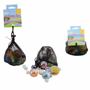 OUTDOOR FUN - GLASKUGLER I KUGLEPOSE, 500 GRAM (6 stk.)