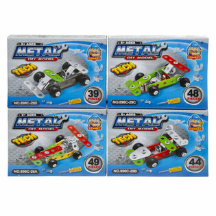 Metel Racerbil Bygges&aelig;t (24 stk. Display)