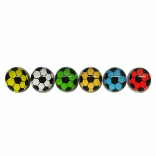 Hoppebolde Fodbold Mix - Ø 3,2 cm (50 stk.)