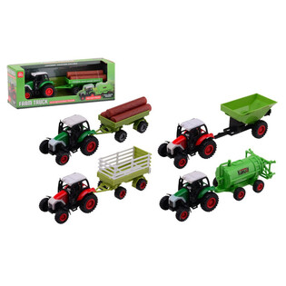 FARM MASTER - DIE CAST TRAKTOR LEGESAET - MIX VARIANTER (12 stk.)