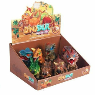 LYDENDE DINOSAURFIGURER I DISPLAY (8 stk.)