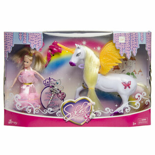 ENHJ&Oslash;RNING / UNICORN OG PRINSESSE LEGES&AElig;T - I LUKSUS GAVE&AElig;SKE (1 stk.)