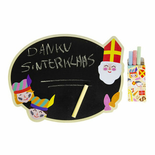 Sinterklaas kridttavle inkl. æske med kridt (24 stk.)