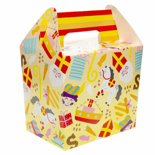 SINTERKLAAS MENUBOKS / UDDELINGS&AElig;SKE 14x10x17 cm (12 stk.)