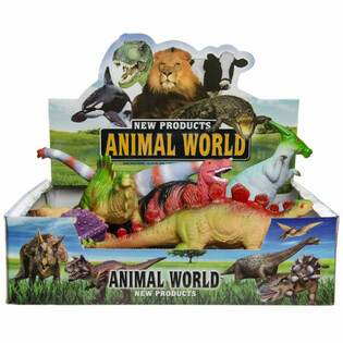 Dinosaur verden: Store dinosaur figurer - Mix i display (12 stk.)