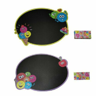 Smiley Kridttavle med Kridt (Display 24 stk.)