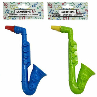 SAXOFON - 16 CM HØJ - MIX FARVER (12 stk.)