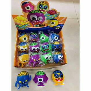 SJOVE SQUEEZE MONSTRE - I DISPLAY (12 STK.)