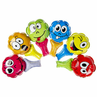 SELVOPPUSTELIGE SMILEY H&Aring;NDBALLONER (48 stk.)