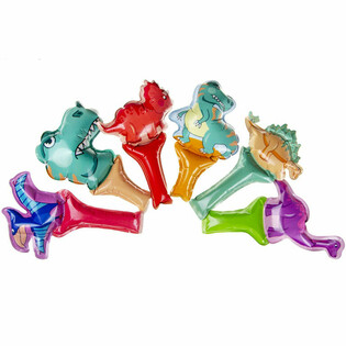 Selvoppustelige Dinosaur H&aring;ndballoner (48 stk.)