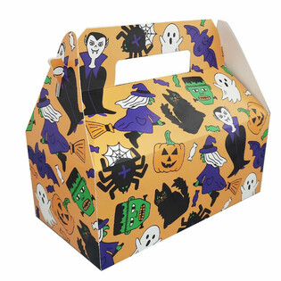 Menuboks Halloween - 22,5 x 12 x 9,5 cm (24 stk.)