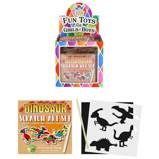 Milj&oslash;venlig Magisk Skrabe-Dinosaur Display (108 stk.)