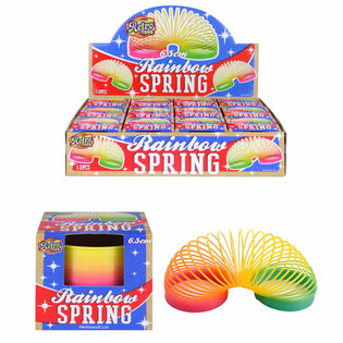 RETRO TOYS - REGNBUESPIRAL &Oslash; 6,5 CM I DISPLAY (12 stk.)