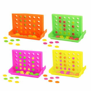 4 p&aring; stribe spil i display - farvemiks (52 stk.)