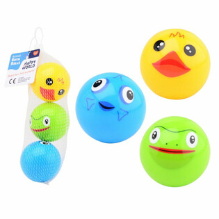 HAPPY WORLD - BADEBOLDE MED DYR TIL BABY - Fra 0 M&aring;neder (1 stk.)