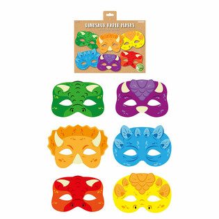 ECO Dinosaur Papirmasker (12 stk)