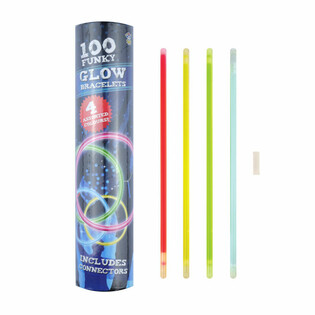Glow Armb&aring;nd - 100 Stk. i R&oslash;r
