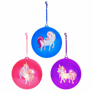 UNICORN / Enhj&oslash;rning Bold med Snor / Bungee-bold &Oslash;23 cm (24 stk.)