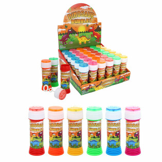 Dinosaur Sæbebobler 50ml med Tålmodighedsspil - Display 36 Stk