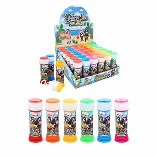 Pirat S&aelig;bebobler 50ml med T&aring;lmodighedsspil (Display 36 stk.)