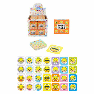 SMÅ MEMORY-SPIL - MODEL: SMILEY - I DISPLAY (64 stk.)